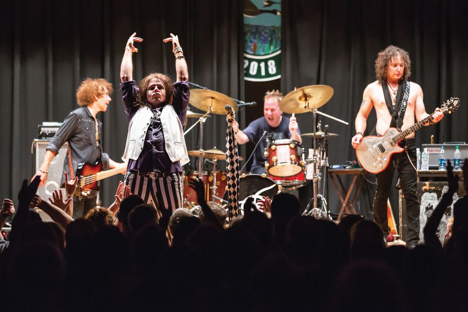 Draw The Line performing in Sunapee, New Hampshire, where Aerosmith principals Steven Tyler and Joe Perry met as teenagers. 