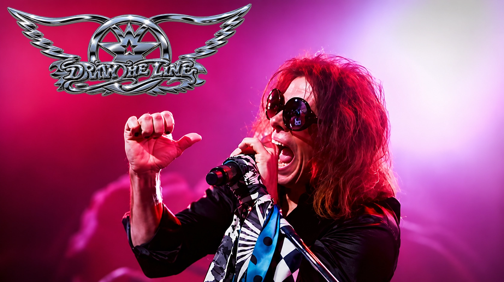 Draw the Line, a tribute to Aerosmith, performing on stage